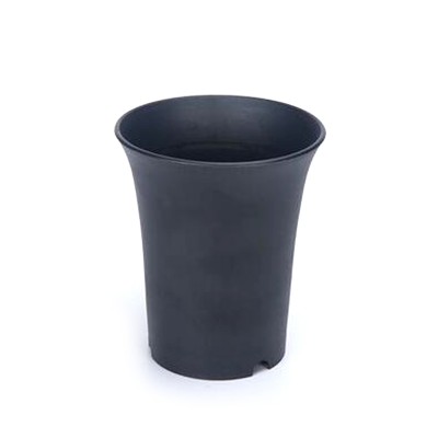 Cheap garden plastic flower pot white, black