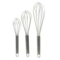 6 Inch Stainless Steel Whisk Kitchen Whisk Manual Egg Beater for for Blending Whisking Beating Stirring Cooking Baking